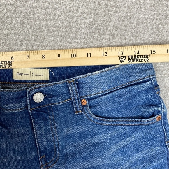 Gap cut off shorts 3" size 27 folded cuffs edgy country coastal cowgirl y2k jort - Picture 5 of 11